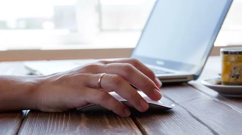 Working on laptop Stock Footage 52376040