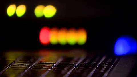 Working on a laptop Stock Footage 69255244