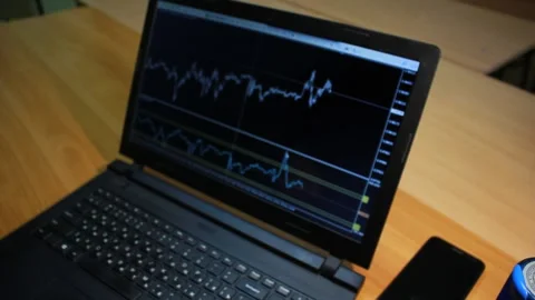 Working on a laptop Stock Footage 131238628