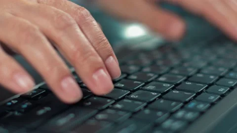 Working on a laptop Stock Footage 165621547