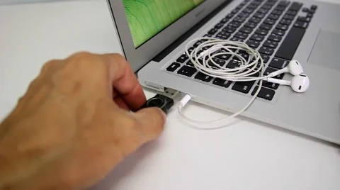 Working on laptop, hands typing Stock Footage 47098885