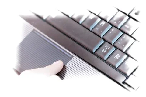 Working at laptop . 스톡 사진