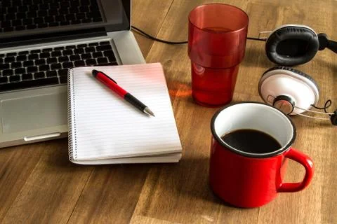 Working with the laptop Stock Photos