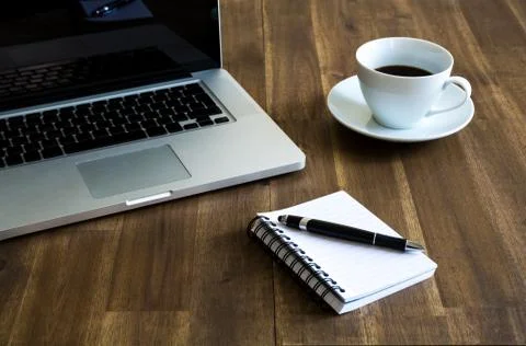 Working with the laptop Stock Photos