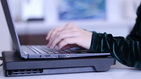 Working on a laptop. Remote work Stock-Footage 169104556