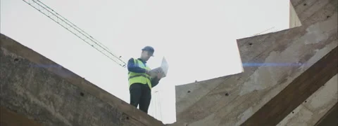 Working on a Laptop at the Site Stock Footage 150870921