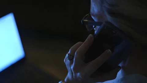 Working Late at Night Stock Footage 74927477