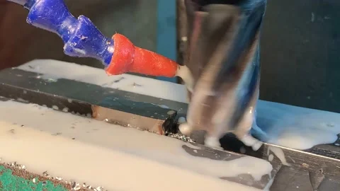 Working lathe very close up at the factory Stock Footage 144497184