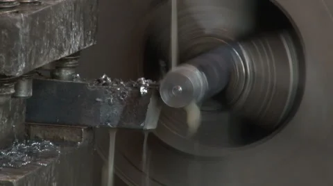 Working of the lathe in the workshop. Stock Footage 57113829
