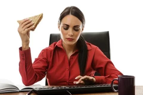 Working lunch Foto stock