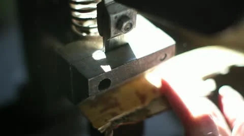 Working on machine Video stock 22024684