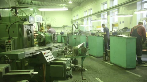 Working on machine Video stock 33402764