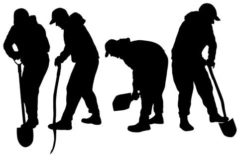 Working man Stock Illustration