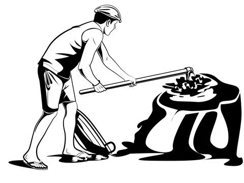 Working man Stock Illustration