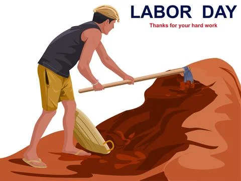 Working man Illustrazione stock