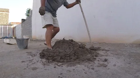 Working man making traditional clay tiles close up Stock Footage 117362021