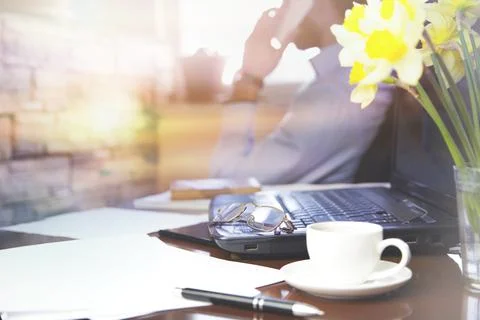Working man in the office Stock Photos