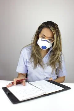 Working with mask Stock Photos