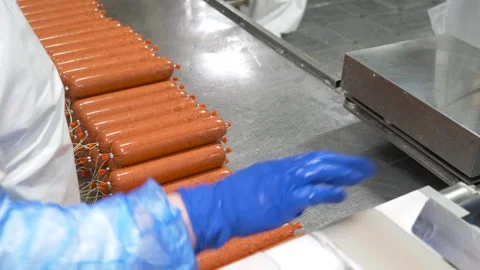 Working at a meat processing plant 011 Stock Footage 145065278
