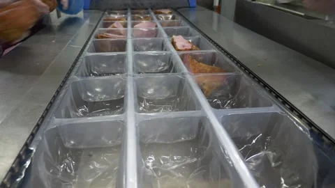 Working at a meat processing plant 023 Stock Footage 145065514