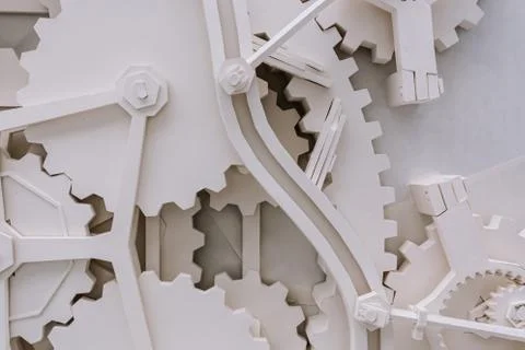Working mechanism on a light background Stock Photos