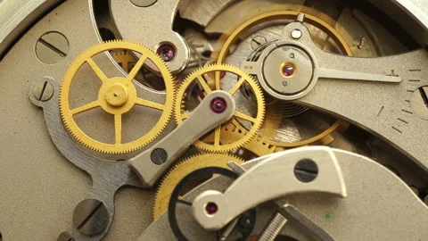 Working Mechanism Two-button Stopwatch. Stock Footage 95497348