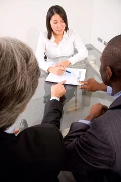 Working meeting in office Stock Photos