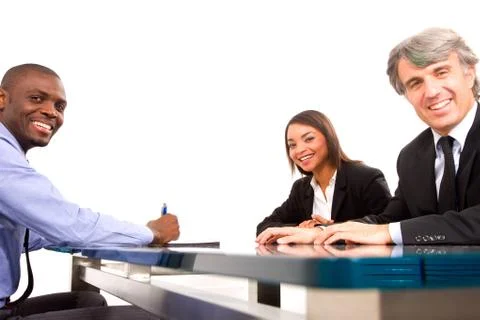 Working meeting in office Stock Photos