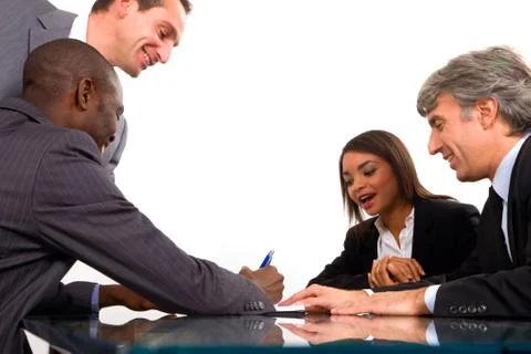 Working meeting in office Stock Photos