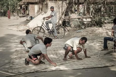 Working men in Nepal Stock Photos