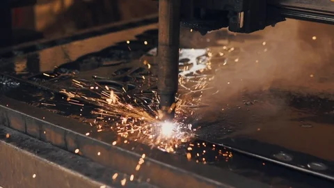 Working on metal. High temperature. Stock-Footage 90417495