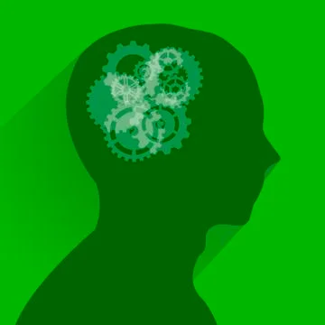 Working mind Stock Illustration