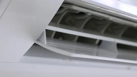 Working  Modern Air Conditioner  Stock Footage 204109660