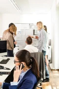 Working in a modern office Stock Photos