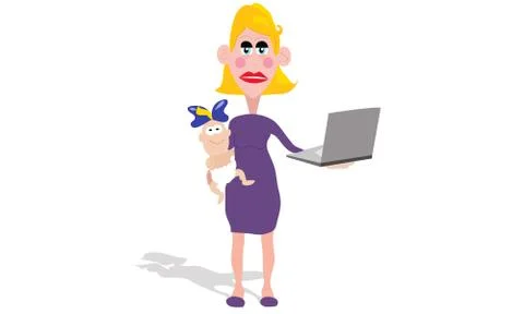 Working Mom Illustration