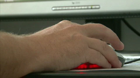 Working with mouse Stock Footage 641368