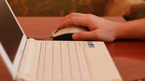 Working with mouse Stock Footage 44023529