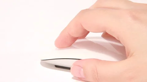 Working with Mouse Isolated on White 01 Vidéo 1080996