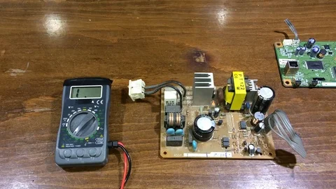 Working with multi-meter Stock Footage 125720263