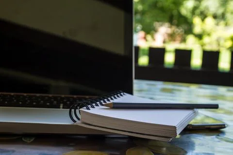 Working in the nature Stock Photos