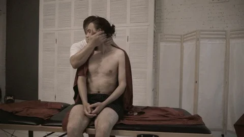 Working with neck Stock Footage 92127238