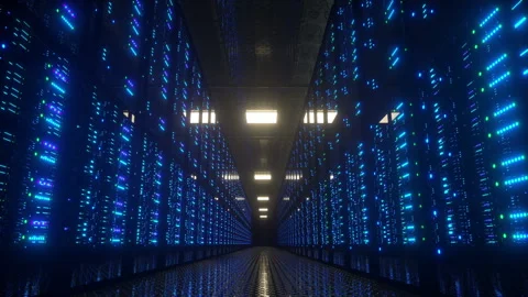 Working Neon Data Center Видео 131559461