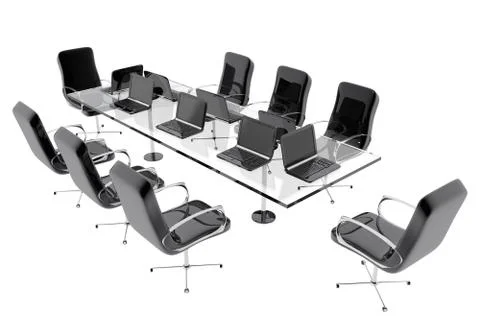 Working network in the office Stock Illustration