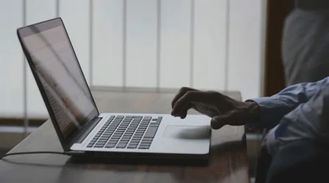 Working on a notebook at the home office Stock Footage 48662779