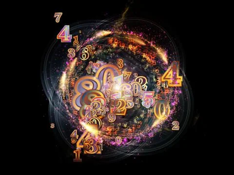 Working Numbers Stock Illustration