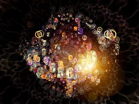 Working Numbers Stock Illustration