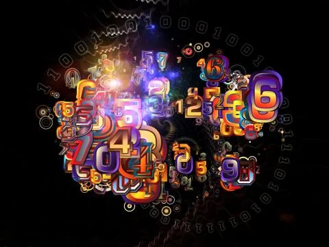 Working Numbers 库存插图