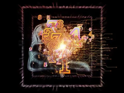 Working Numbers Stock Illustration