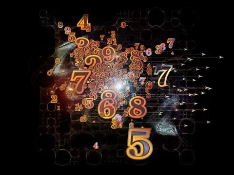 Working Numbers Stock Illustration
