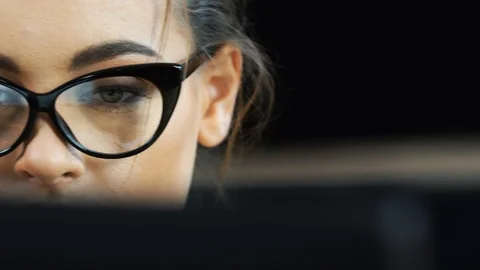 Working in office alone concept Stock Footage 92096774